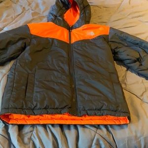 boys North Face winter reversible coat